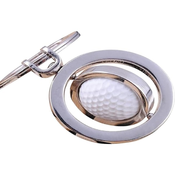 1 roterande 3D golfnyckelring/gåva/gåva/nyckelring