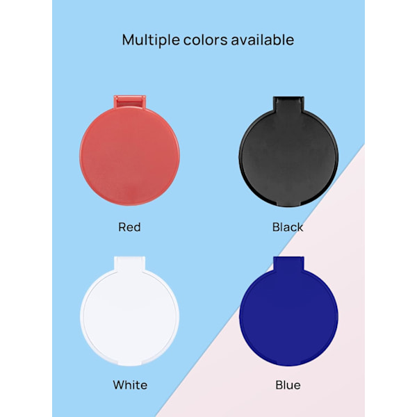 Kompakt Spegel Bulk Rund Smink Spegel för Väska, Set om 3, 2.6\" L x 2.37\" B (Svart)