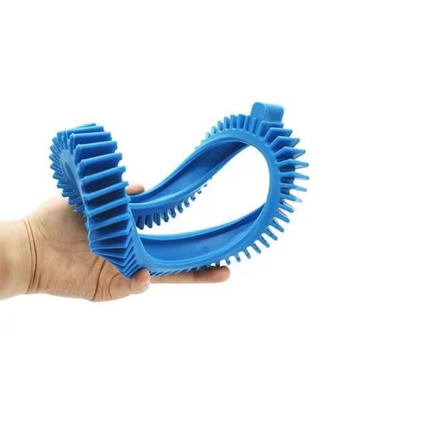 Forhjul i bassengblå med Camel Cleaner Components trykk