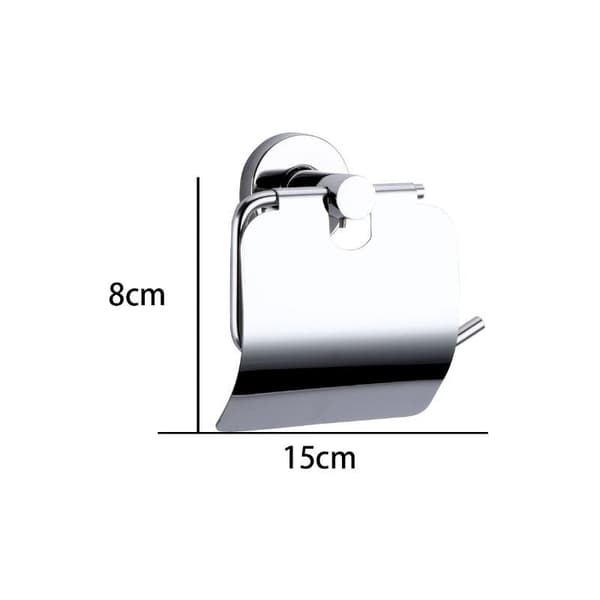 1 krom veggmontert toalettpapirdispenser