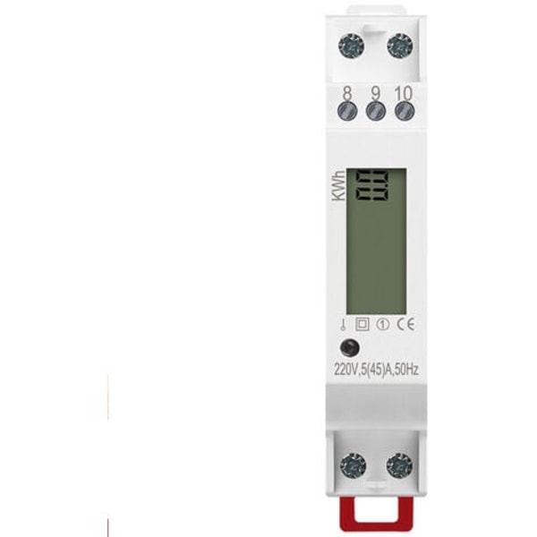 45 A ENFAS ELEKTRISK MÄTARE ENFAS LCD-DISPLAY MID