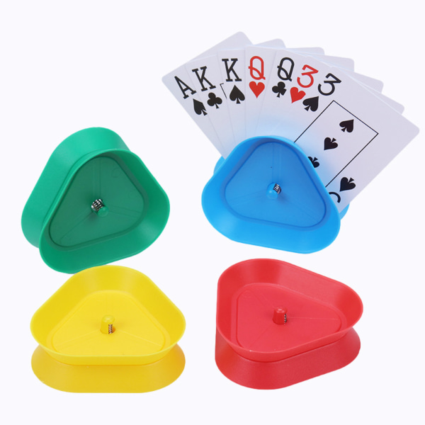 Fyra färger Holder Poker Hållare triangel Holder Poker 4 färger