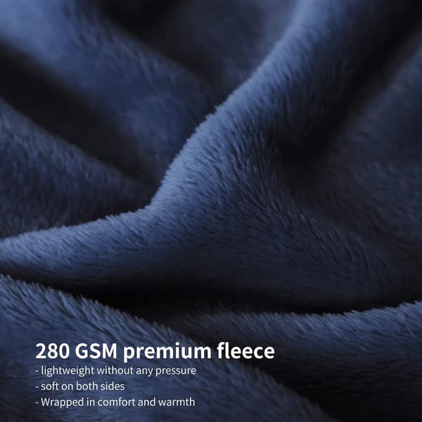Fleece Sofadekken 130x150 - Vinter Sofadekken, Marineblå