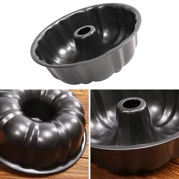 1 flutad ringform för bakning av kaka och bröd