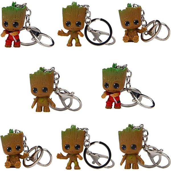 Groot Nøgleringe, 8 stk. Guardians of the Galaxy Baby Groot