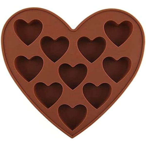 Sjove formede slikforme til chokoladeform (HJERTEFORM)