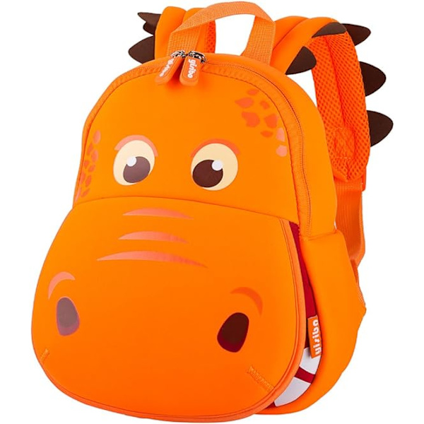 Dinosaurus Hippo Kids Taapero Reppu Pojille Tytöille Kevyt Vedenpitävä Esikoulu Matkareppu 2-7 Vuotiaille