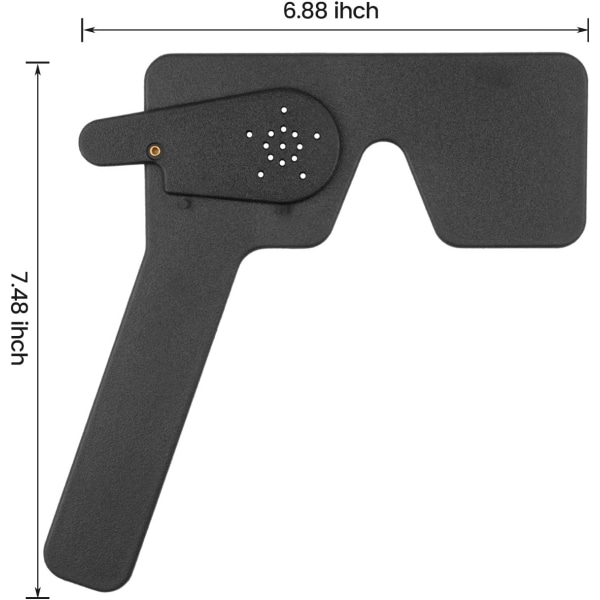 1 svart ögonmask för synundersökning, öga