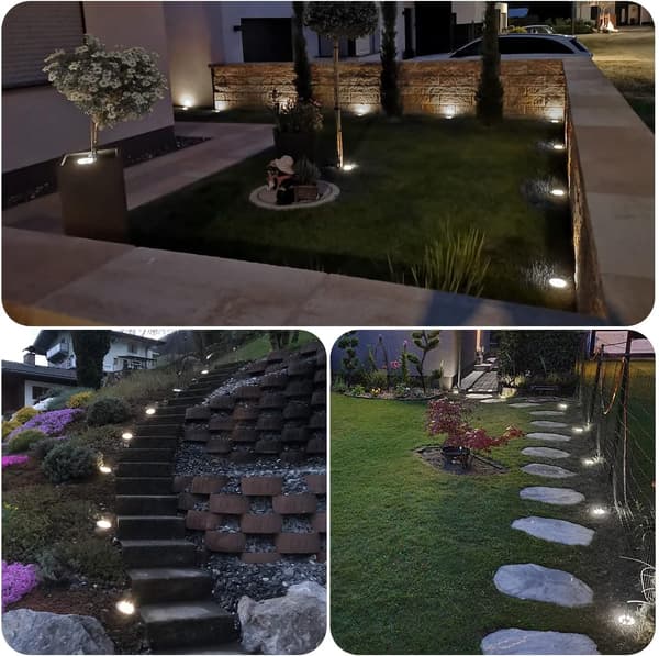 Udendørs Solcellelys, 8 Styk Udendørs Solcellelys, 8LED Udendørs