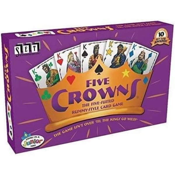 Five Crowns fem kortdæk til poker, brætspil kort til