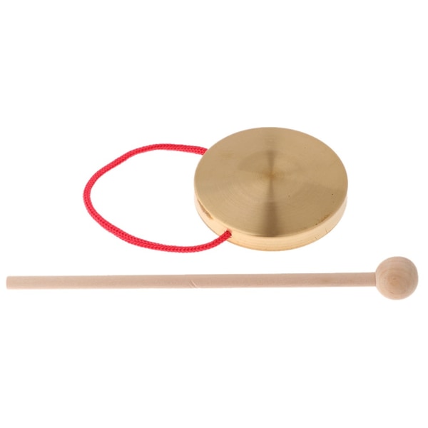 10 cm / 4 tommers Gong Mini Liten Kobber Gong Orff Perkusjon