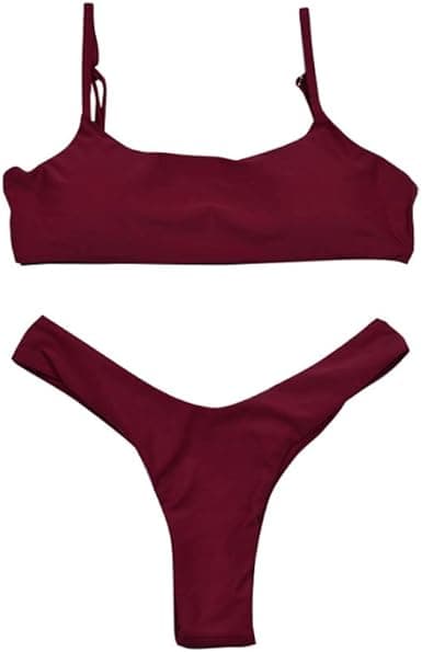 1 kpl Bikinin setti naisille, matala vyötärö, T-string-bikinit