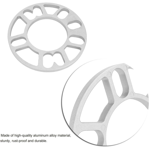 10mm aluminum alloy wheel gasket, 2 wheel hub wheel gaskets,