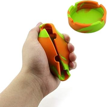 Fargerik Silikon Askebeger, Knuser Ikke - Silikon Gummi