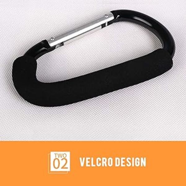 Vagnkrokar - 2-pack X-Large (13,5 cm) Mångsidiga krokclips - För