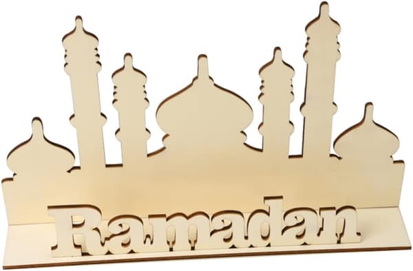 1 stk DIY Mubarak Pynt Eid Mubarak Træpynt Ramadan