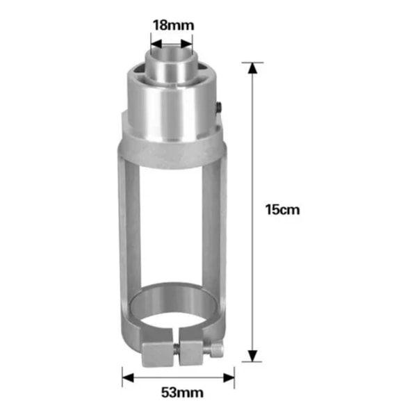 Kvadratisk Hålborr Adapter i Aluminium För