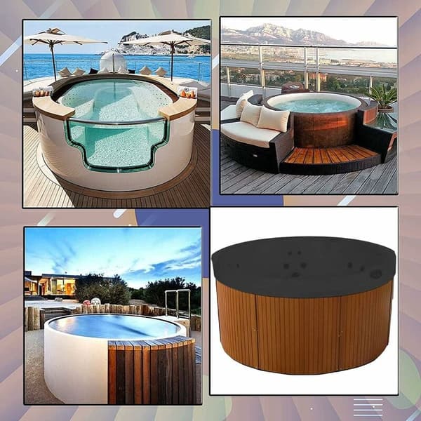 Rund poolskydd pool solskydd för simning