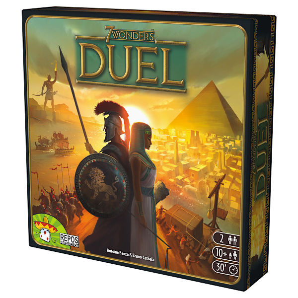 7 Wonders: Duel Fun 2-spillers civilisation-bygger brætspil Repo