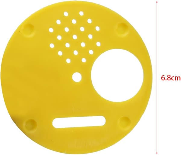 12 stk 4-posisjons plastskive 6,8 cm for birøkter birøkt