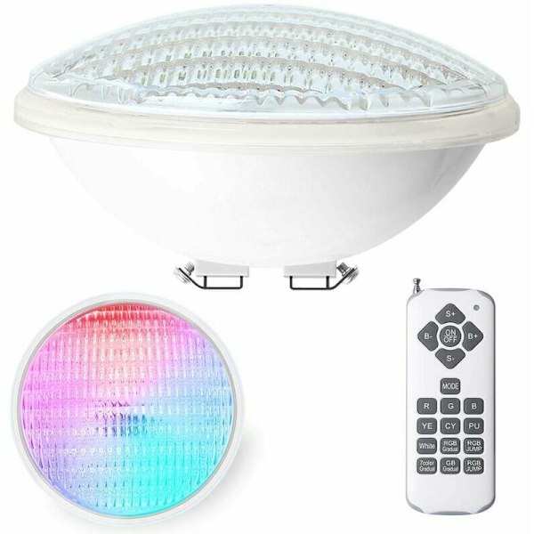 12W IP68 vattentät PAR56 LED poolbelysning, nedsänkbar, med fjärrkontroll