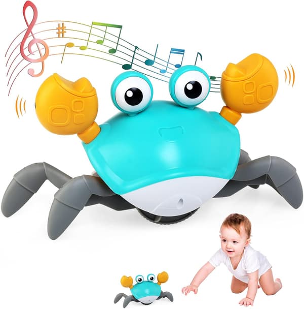 Bébé Krabbe Legetøj Krybende Med Musik og Lys
