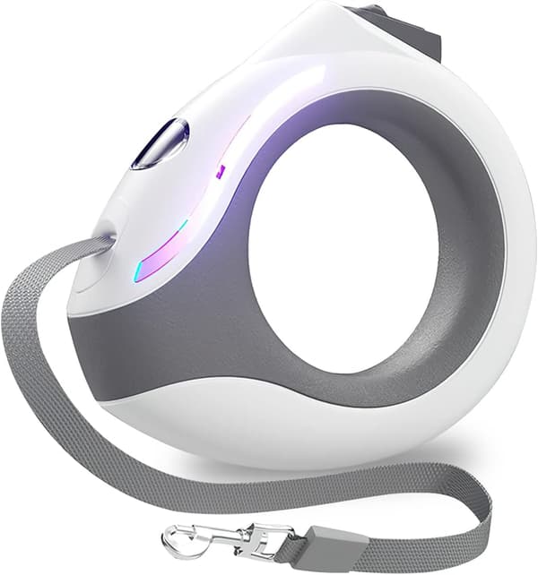 Koiran rullahihnalla, 3m rullahihnalla LED-taskulampulla,