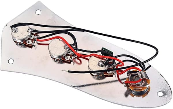 1 forudkablet basguitar-patron sæt med kontrolpanel system,