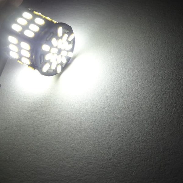 2 Pak P21/5W 1157 Bay15d 12V 24V, 54 SMD Super Lys Hvid