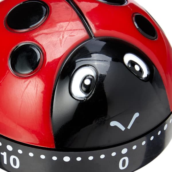 1 stk. (Rød) Køkken Timer 60 Minutter Opvinding Koge Timer Bille