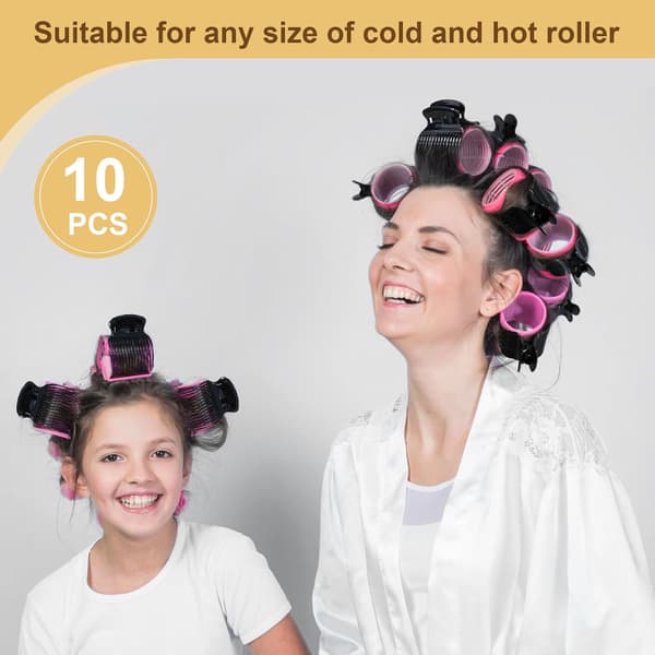 10 stk. Hårspoler Clips - Sort