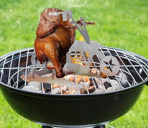 Kanagrilli, Moottoripyörän Olutpullogrilli Grillattavaa Kanaa Varten