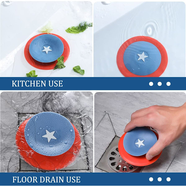 Universal Sinkpropp, Silikonavloppspluggar, Silikonbadproppar, 3