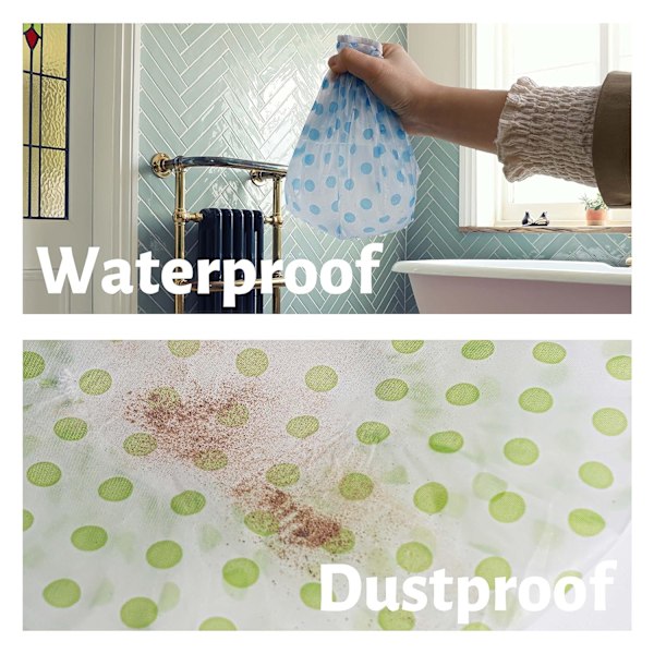 Dusjhette, 12 stk. Dusjhetter i plast, Dusjhetter for kvinner Gjenbrukbare Vanntette, Elastisk bånd Blomstertrykt Hårhette for Dusj Spa Salong