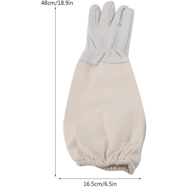 Bivaxhandskar i Syntetläder, Ett Par Med Bred Ventilation