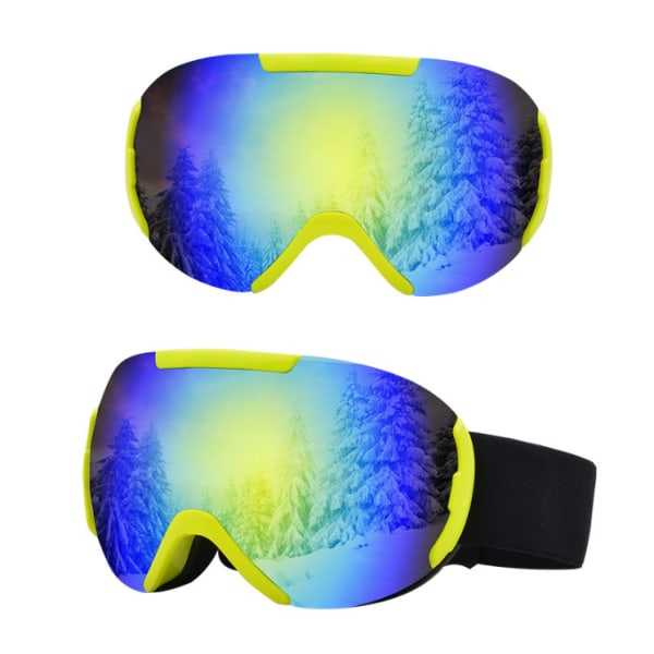 Röda skidsnowboardglasögon UV-skydd Anti-dimma snöglasögon