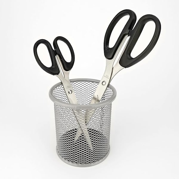 Metal Blyantsæske - Rund Metal Blyantsholder Kontor og Hjem