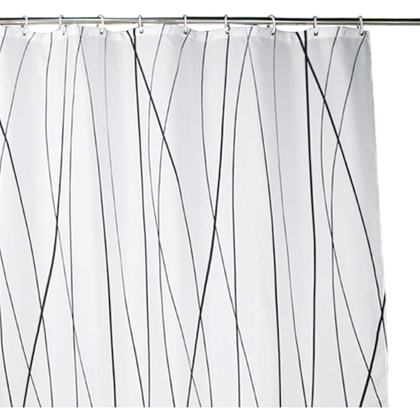 Design Polyester Brusekabine med Kroge, Skimmelresistent