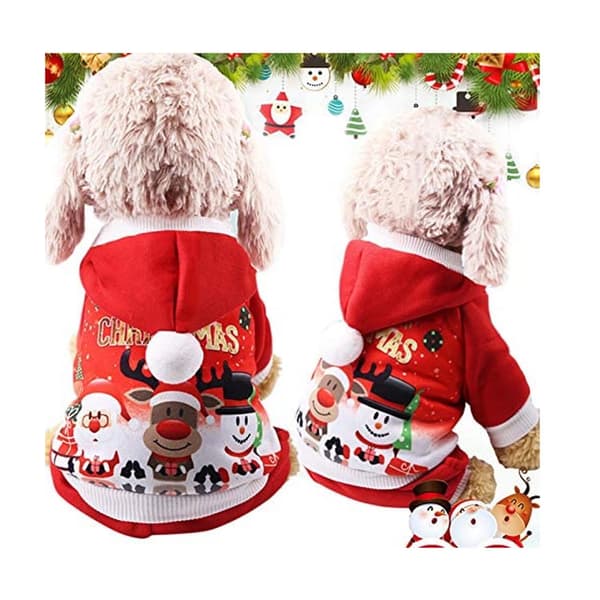 2-pack Hund & Katt Hoodie Höst & Vinter Varma Djur Julkappor