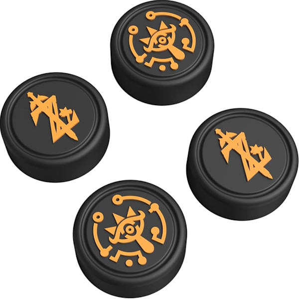 Switch Tumgreppshättor för Zelda Tears of The Kingdom Joy Con, Silikon Joystick-Hattöverdrag Tillbehör Kompatibla