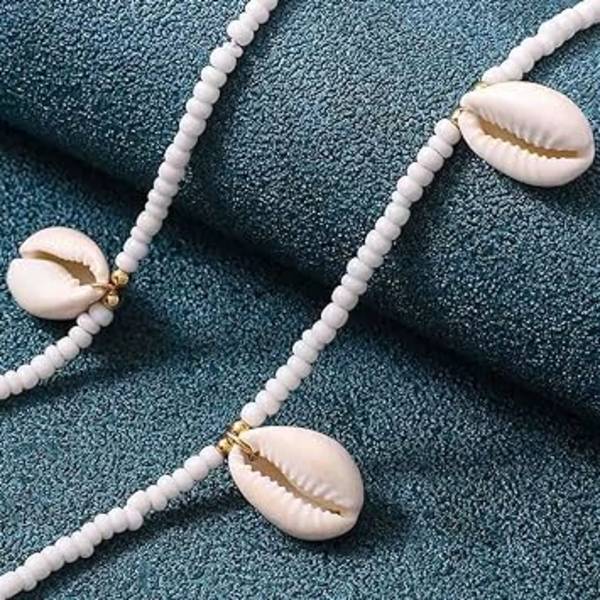 Boho Pärlbeklädd Magkedja Snäckskal Midjekedja Sommar Strandkropp