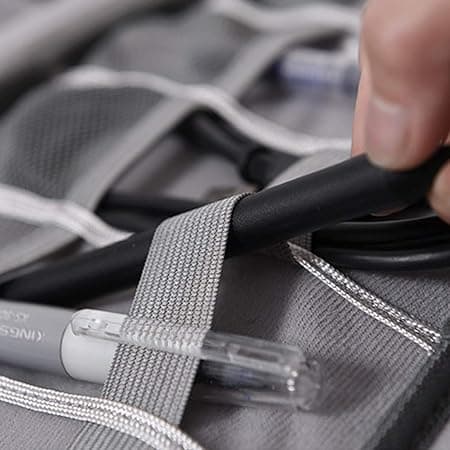 （Svart）Tilbehørsveske Reise Elektronisk Tilbehør Organizer