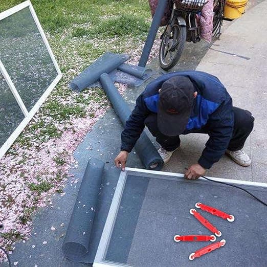 Nylonspår för installation av fönster- och dörrnät