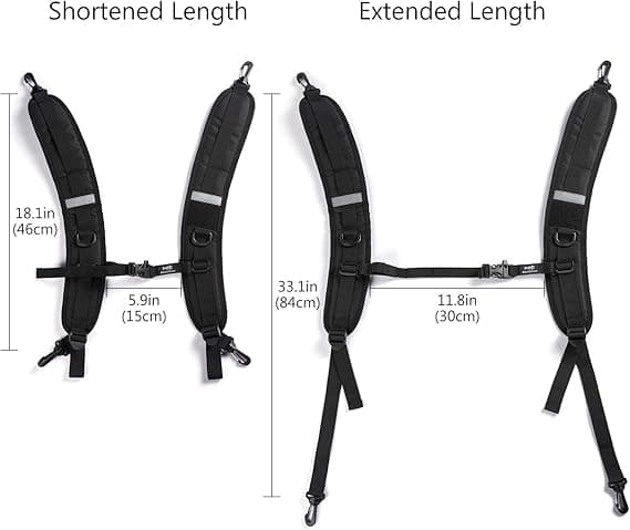 Ryggsäcksremmar Ersättning Justerbara Vadderade Axelremmar