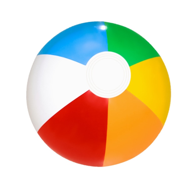 6 farger oppblåsbar strandball (med en diameter på 30 cm før