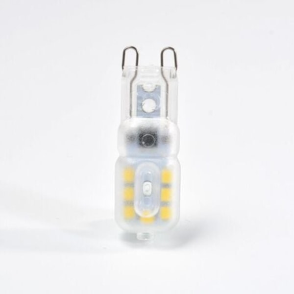 Set med 10 G9 3W LED-lampor - motsvarande 33W halogenlampor, 6000K