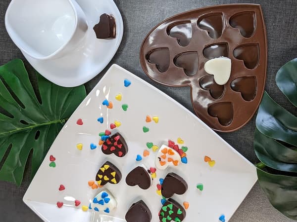 Sjove formede slikforme til chokoladeform (HJERTEFORM)