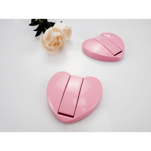 Fällbara väggkrokar som gömmer sig - (Hjärta*2-pack, Rosa) Space
