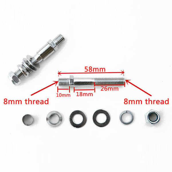 8mm 10mm Rektangulär Motorcykel Spegel, Retro Stil Motorcykel Sidospegel