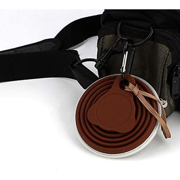 Bärbar kaffemugg, lätt resmugg, FDA och BPA-fri bärbar kaffemugg, större kapacitet 270 ml hopfällbar resmugg i silikon, 2 enheter